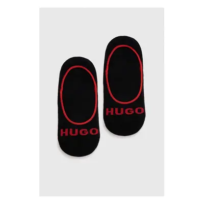 Ponožky HUGO 3-pack pánské, černá barva, 50514921