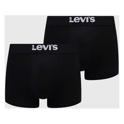 Boxerky Levi's 2-pack pánské, černá barva, 37149.0805-001