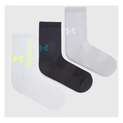 Ponožky Under Armour 3-pack černá barva, 1373084