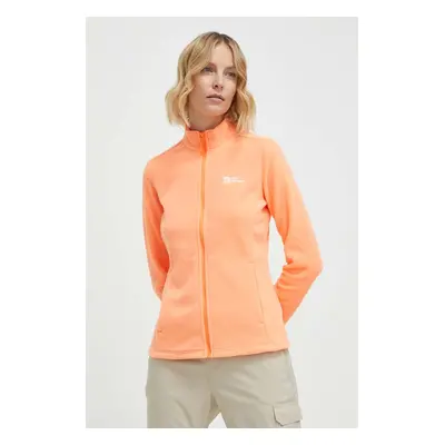 Sportovní mikina Jack Wolfskin Taunus oranžová barva, 1711391