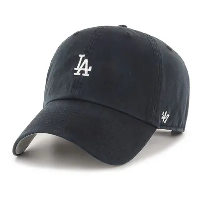 Čepice 47brand MLB Los Angeles Dodgers černá barva, s aplikací, B-BSRNR12GWS-BKA