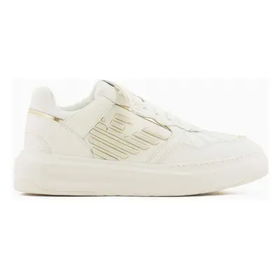 Kožené sneakers boty Emporio Armani béžová barva, X3X165 XR107 C663