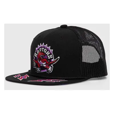 Kšiltovka Mitchell&Ness NBA TORONTO RAPTORS černá barva, s aplikací