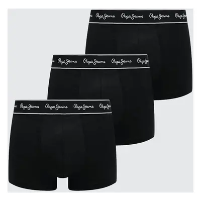 Boxerky Pepe Jeans PEPE TK 3P 3-pack pánské, černá barva, PMU10975.999