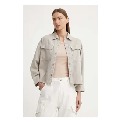 Bavlněná košile G-Star Raw béžová barva, relaxed, s klasickým límcem, D24593-D454