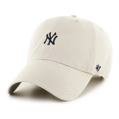 Čepice 47brand MLB New York Yankees bílá barva, s aplikací, B-BSRNR17GWS-NT