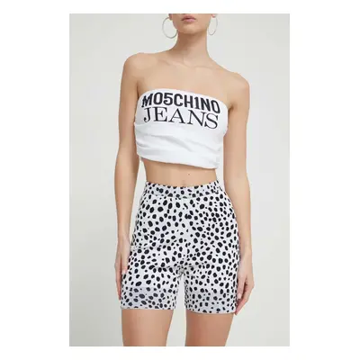 Kraťasy Moschino Jeans dámské, vzorované, high waist