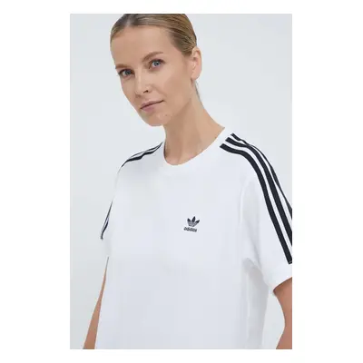 Tričko adidas Originals 3-Stripes Tee bílá barva, IR8051