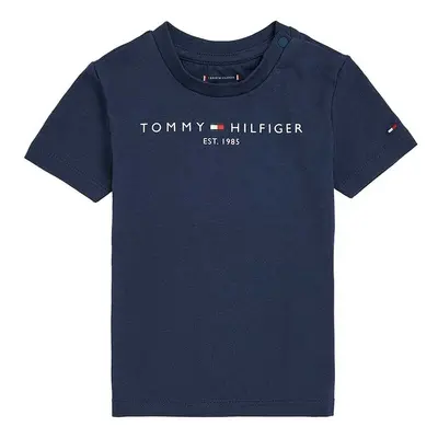 Dětské tričko Tommy Hilfiger tmavomodrá barva, KN0KN01487