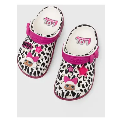 Dětské pantofle Crocs LOL SURPRISE DIVA CLASSIC CLOG růžová barva