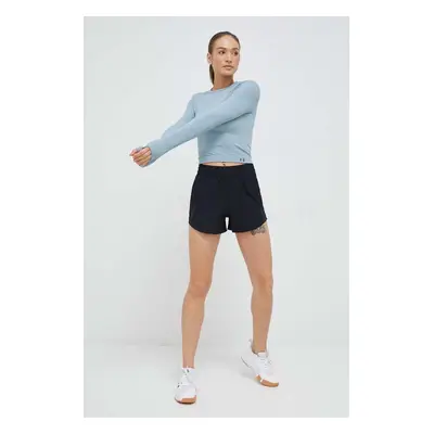 Tréninkové šortky Under Armour Flex černá barva, hladké, high waist, 1376935