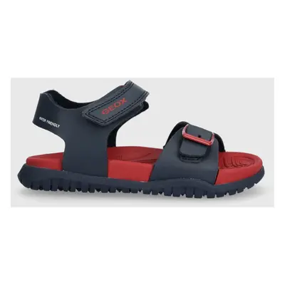 Dětské sandály Geox SANDAL FUSBETTO tmavomodrá barva