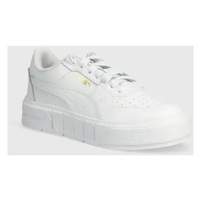 Dětské sneakers boty Puma Cali Court Lth Jr bílá barva