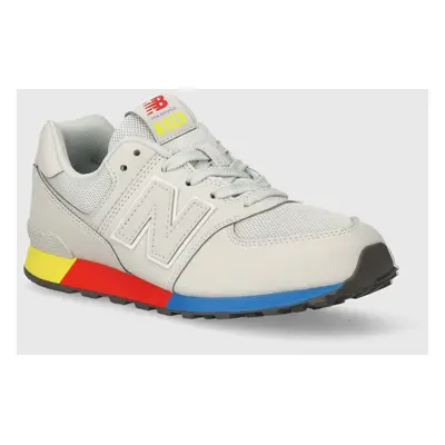 Dětské sneakers boty New Balance GC574MSC šedá barva