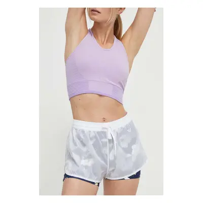 Běžecké šortky Roxy Pure Pursuit bílá barva, medium waist, ERJNS03503