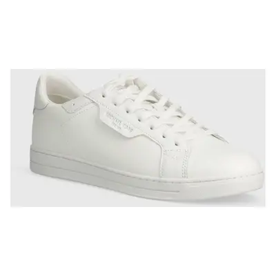 Kožené sneakers boty Michael Kors Keating Lace Up bílá barva, 42S4KEFS1L