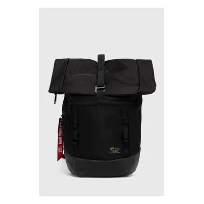 Batoh Alpha Industries černá barva, velký, hladký, 126941.03-Black