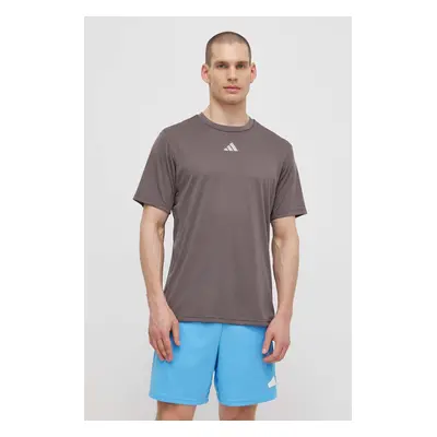 Tréninkové tričko adidas Performance HIIT 3S šedá barva, IS3720