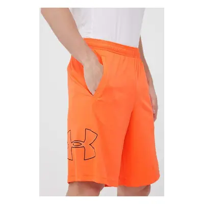 Tréninkové šortky Under Armour oranžová barva, 1306443