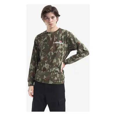 Mikina Ellesse pánská, zelená barva, vzorovaná, SHK12432-KHAKI