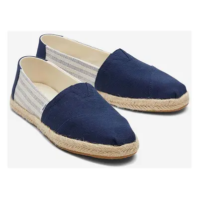 Espadrilky Toms Alpargata Rope tmavomodrá barva