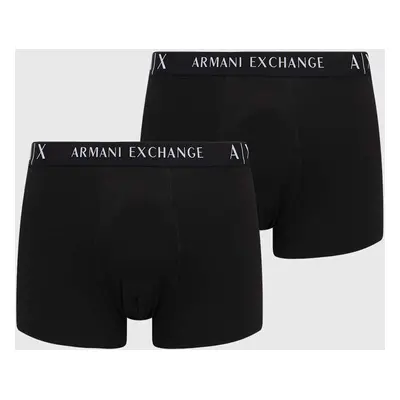 Boxerky Armani Exchange 2-pack pánské, černá barva, 957027 CC282 NOS