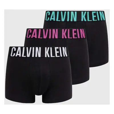 Boxerky Calvin Klein Underwear 3-pack pánské, černá barva, 000NB3608A