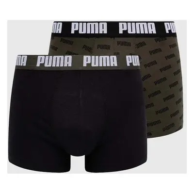 Boxerky Puma 2-pack pánské, zelená barva, 938324