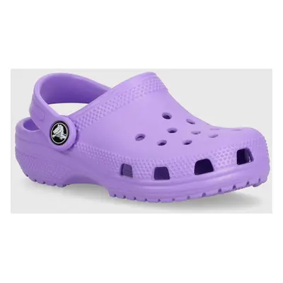 Dětské pantofle Crocs Classic Clog fialová barva