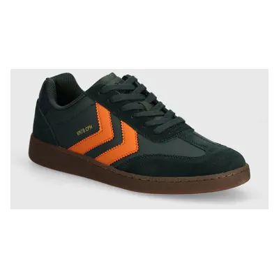 Kožené sneakers boty Hummel VM78 CPH ML zelená barva, 225072