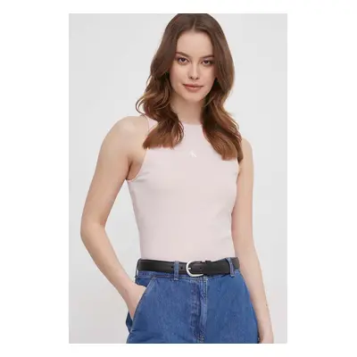 Top Calvin Klein Jeans dámský, růžová barva, J20J223107