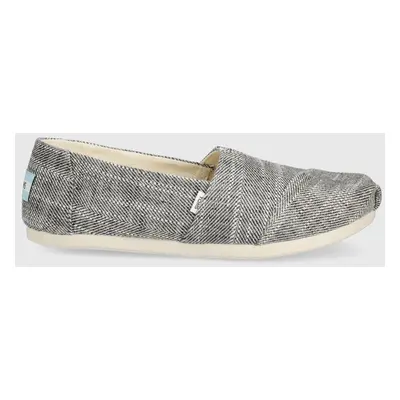 Espadrilky Toms Alpargata černá barva