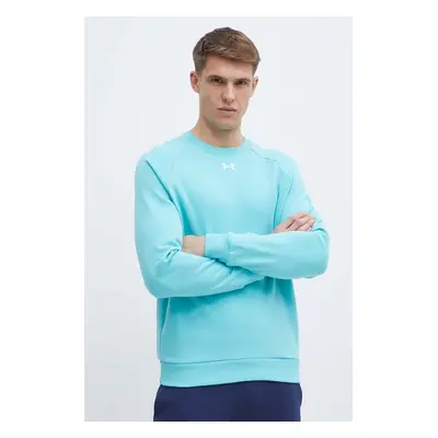 Mikina Under Armour pánská, tyrkysová barva, hladká, 1379755