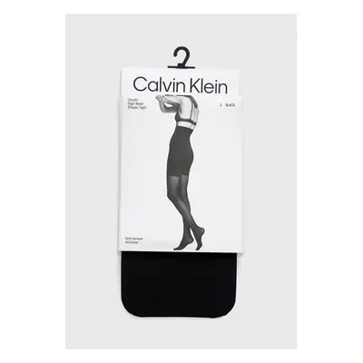 Punčochy Calvin Klein černá barva, 701218756