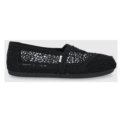 Espadrilky Toms Alpargata černá barva