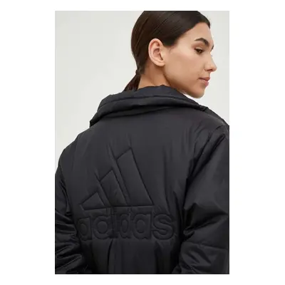 Bunda adidas dámská, černá barva, přechodná, HG8757