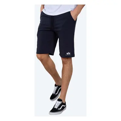 Kraťasy Alpha Industries Basic pánské, tmavomodrá barva, 116363.07-navy