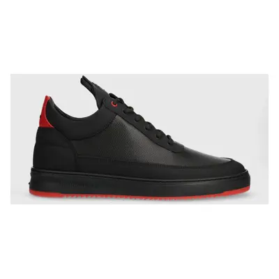 Kožené sneakers boty Filling Pieces Low Top Tech černá barva, 10155001929