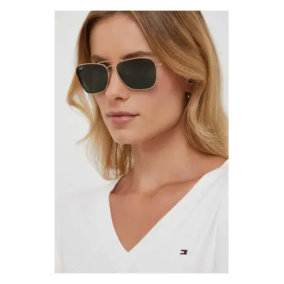 Sluneční brýle Ray-Ban CARAVAN REVERSE zlatá barva, 0RBR0102S