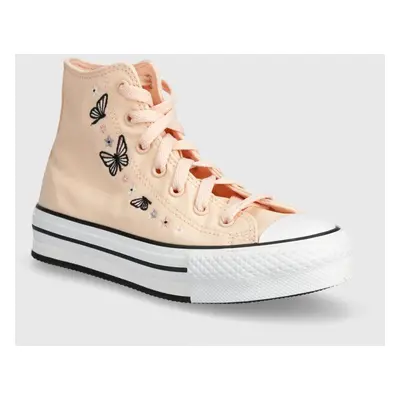 Dětské tenisky Converse A07355C oranžová barva