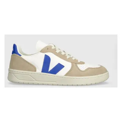 Kožené sneakers boty Veja V-10 béžová barva, VX0503477