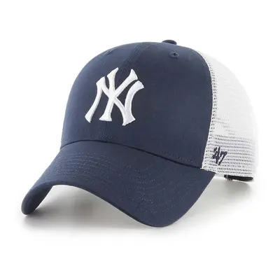 Kšiltovka 47 brand MLB New York Yankees tmavomodrá barva, s aplikací, B-BLMSH17GWP-NY