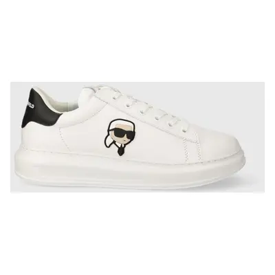 Kožené sneakers boty Karl Lagerfeld KAPRI MENS bílá barva, KL52530N