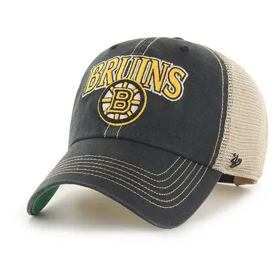 Kšiltovka 47 brand NHL Boston Bruins tmavomodrá barva, s aplikací, H-TSCLA01LAP-VB