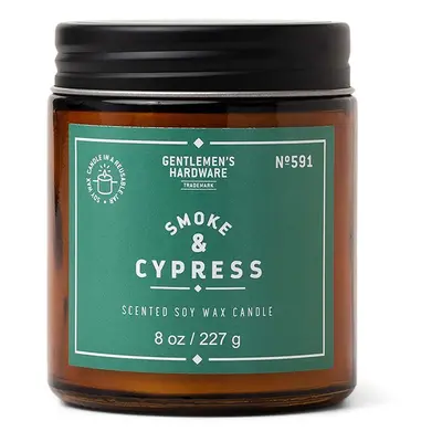 Vonná sójová svíčka Gentelmen's Hardware Smoke & Cypress 227 g