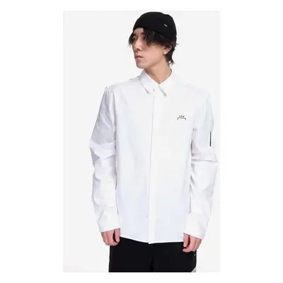 Košile A-COLD-WALL* Pawson Shirt ACWMSH078 WHITE bílá barva, regular, s klasickým límcem