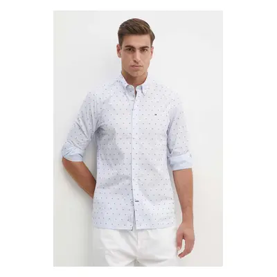 Bavlněná košile Tommy Hilfiger slim, s límečkem button-down