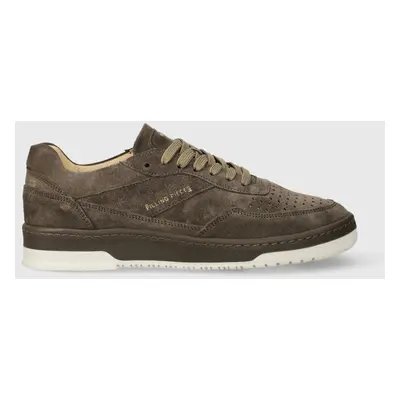 Semišové sneakers boty Filling Pieces Ace Suede zelená barva, 70022791108