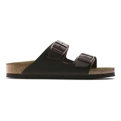 Kožené pantofle Birkenstock Arizona pánské, hnědá barva, 52531