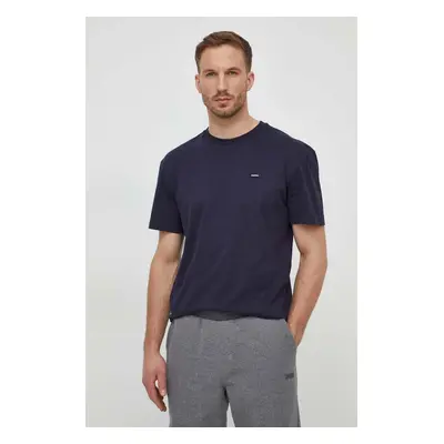 Bavlněné tričko Calvin Klein tmavomodrá barva, K10K112749